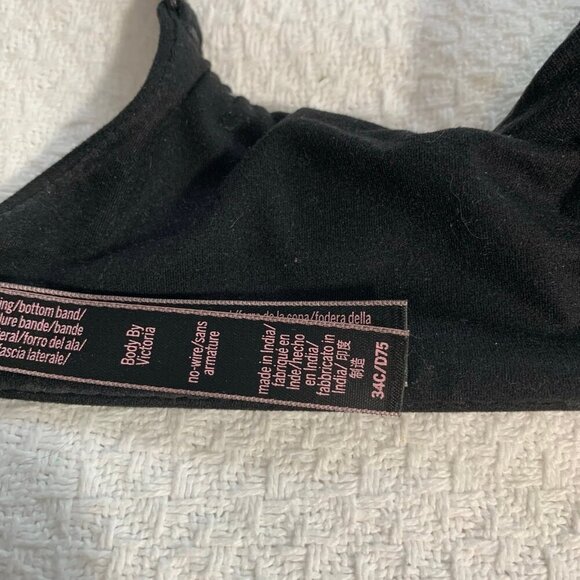 Victoria's Secret 34C body by victoria no-wire black adjustable strap bra - Picture 10 of 10